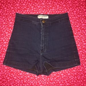 American apparel high waisted shorts